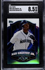 2012 Topps Mega Box Chrome Refractors Ken Griffey Jr  SGC 8.5 NM MT HOF 🔥🔥