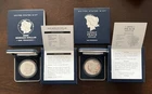 2025-S Peace Silver Dollar & 2025-S Morgan Silver Dollar Deep Cameo Coin OGP/COA