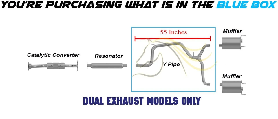 Y-образная выхлопная труба из нержавеющей стали подходит для: Pontiac Grand Prix 1997-2002 годов выпуска 3,8 л - Изображение 3 из 4