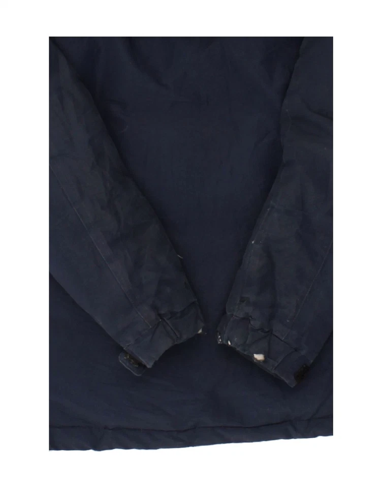 DICKIES Mens Hooded Padded Jacket UK 36 Small Navy Blue Polyester BR02 - Image 3 of 4