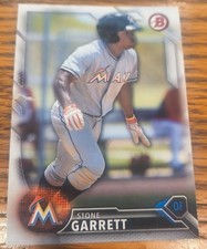 Stone Garrett  Miami Marlins    Baseball Card