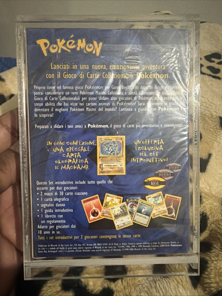 Pokemon ITALIANO 2000 1ª Edición Base Set Machamp Set Introduttivo Deck Sellado Foto 3 de 4