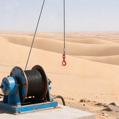 Winch Hoist Cable Steel Wire Rope w/ Swivel Self-locking Hook for Most Trailers