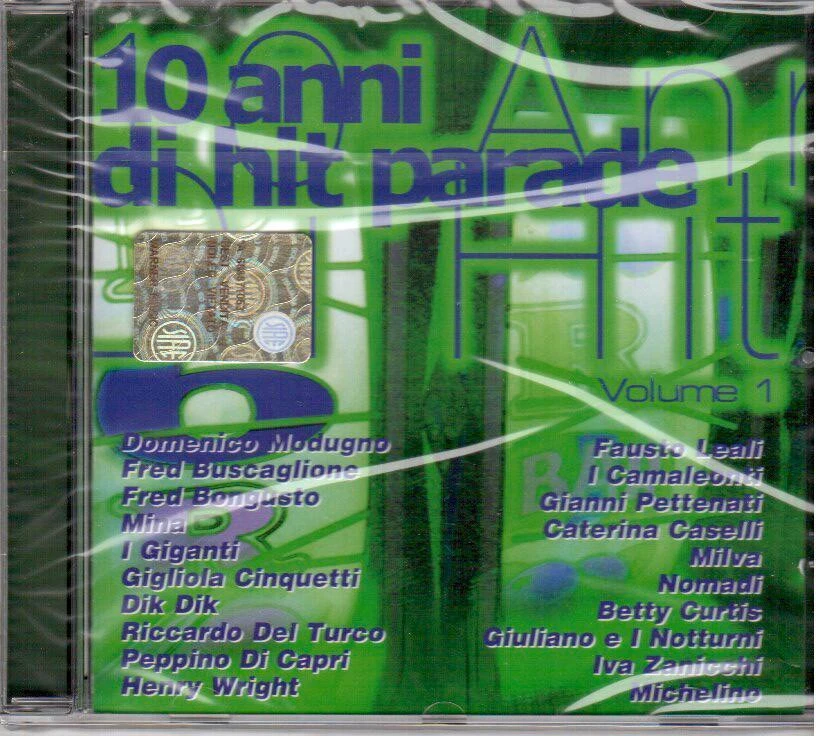 10 Years di Hit Parade Vol.1 (Mina, Brigitte Bardot, Del Turco, Leali, etc.) CD - Photo 1/1