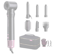 7-in-1 Pink Air Wrap Styler - Fast Drying  Heat-Free Hair Care