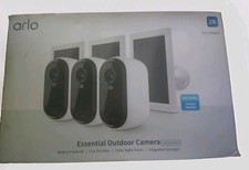 3 Pack Arlo Essential Outdoor 2K Camera 2nd Generation with Solar Panels