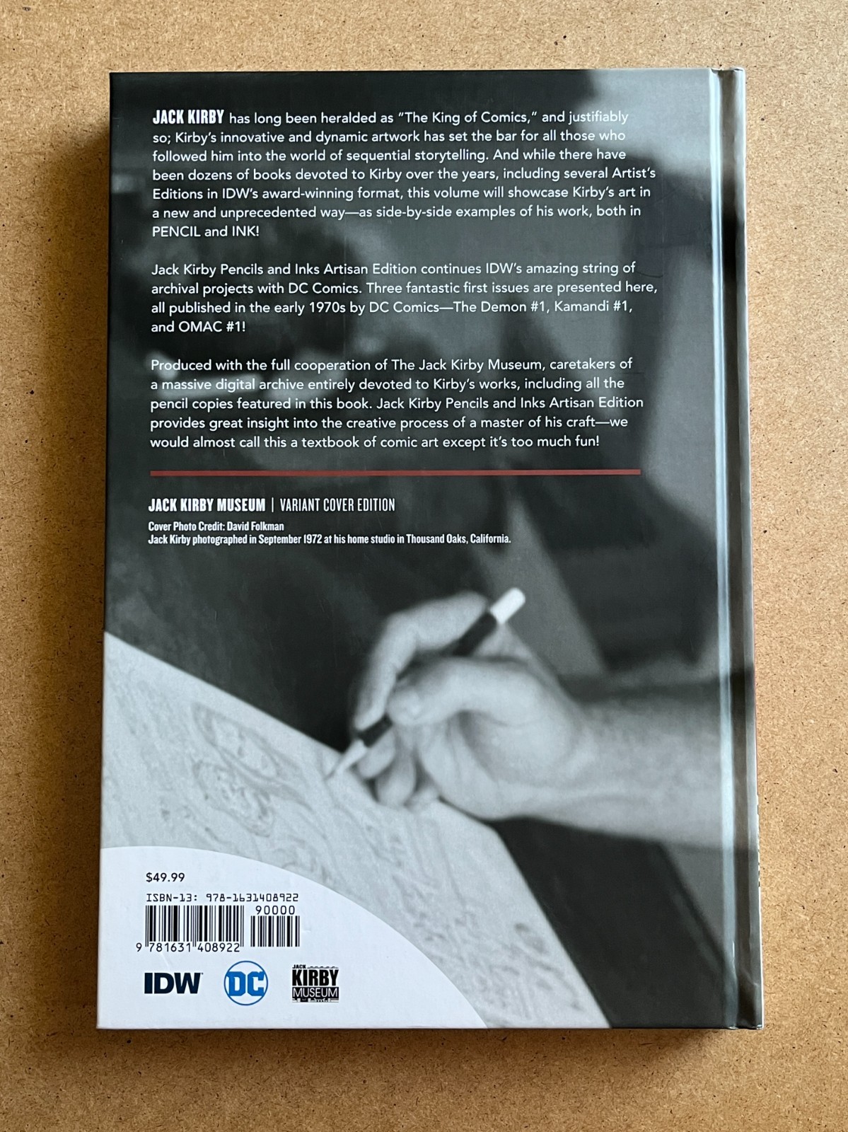 JACK KIRBY PENCILS & INKS ARTISAN EDITION HC Museum Variant Cover Ed (IDW, 2016)