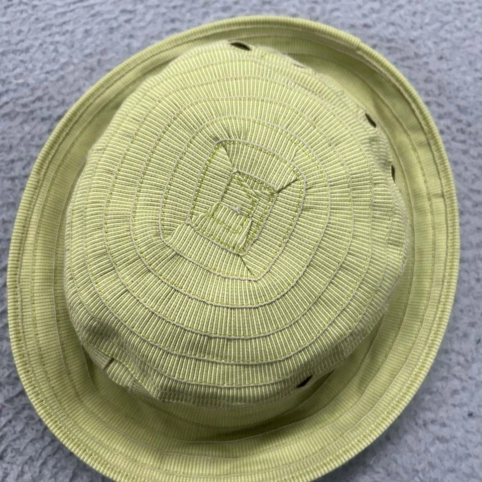 Columbia Basket Weave Bucket Hat Mujer Talla Única Verde Exterior Senderismo Pesca Foto 3 de 4