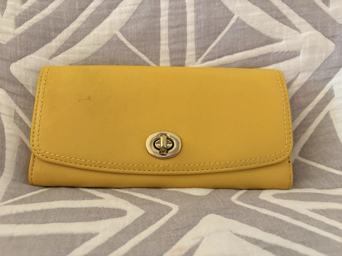 Coach Yellow Folding Wallets for Women for sale | eBay