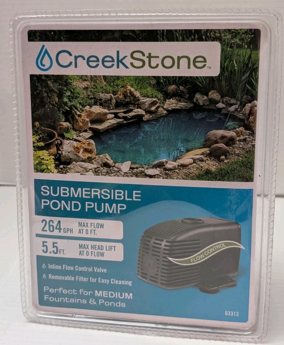 Creek Stone 264 GPH SUBMERSIBLE FOUNTAIN POND PUMP 63313 | eBay
