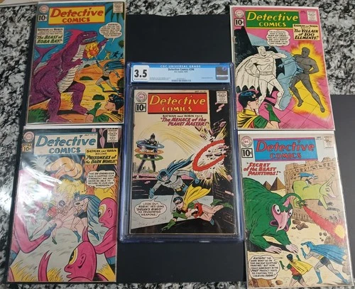 Detective Comics #293 294 295 296 (CGC graded 3.5) 297 all in 3.5 to 5.0 cond.
