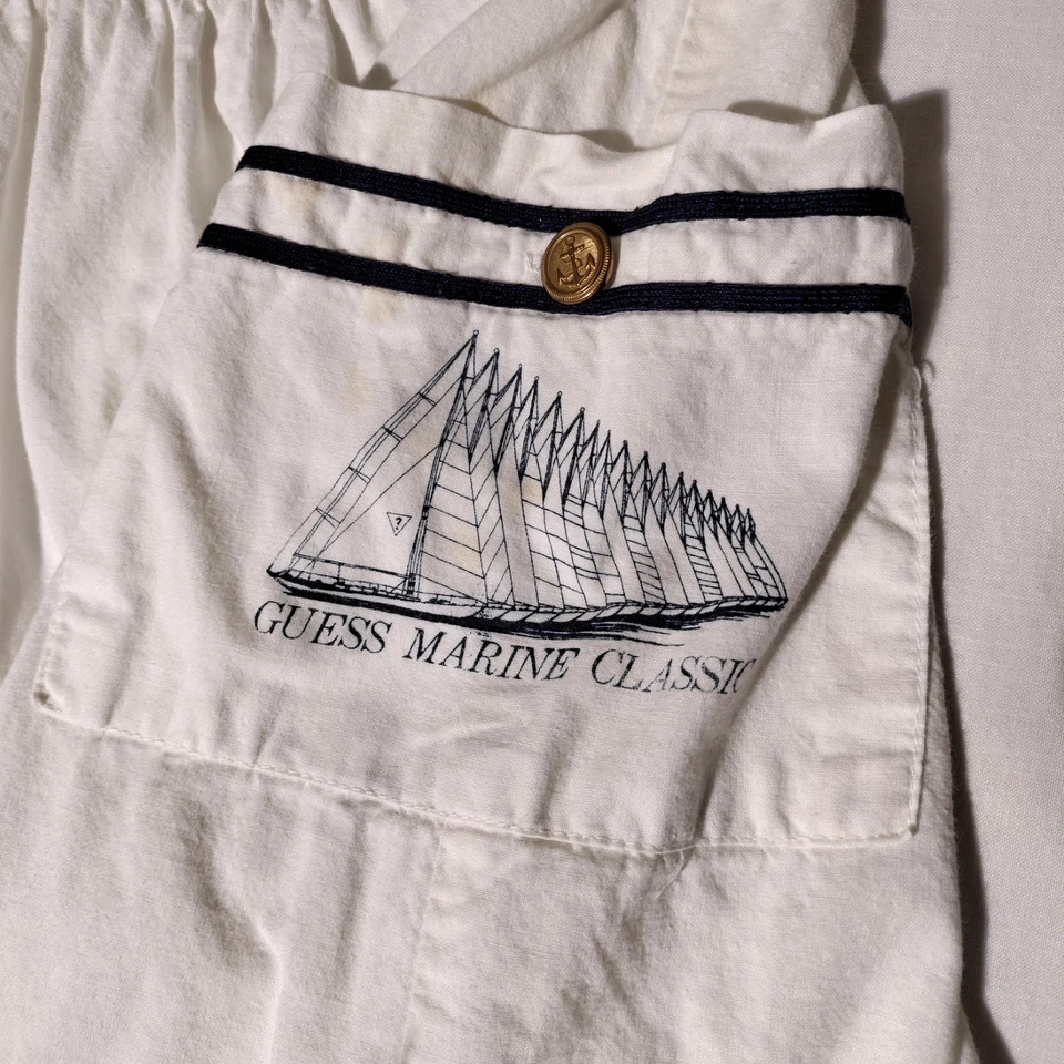 Vestido Marinero Náutico Guess Niñas 5Y Vintage - Manchado Foto 3 de 4