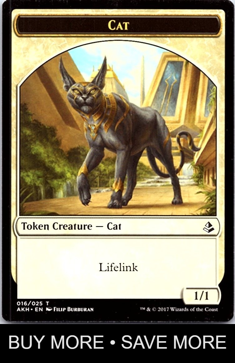 Cat Token LP AKH Amonkhet MTG