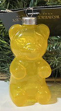 Yellow Gummy Bear Candy Food Christmas Ornament Glass Sweet Treat 3" tall