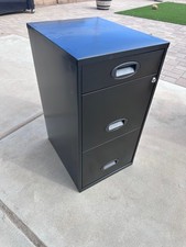 Realspace HID17575 3 Drawer Vertical File Cabinet - Black