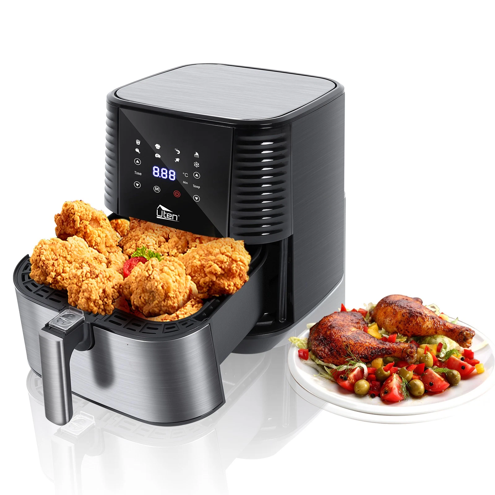 Air Fryer 4.2/5.8/6.8QT Quick Crispy Touch Screen/Knob Dishwasher Safe non-stick
Opens in a new wind