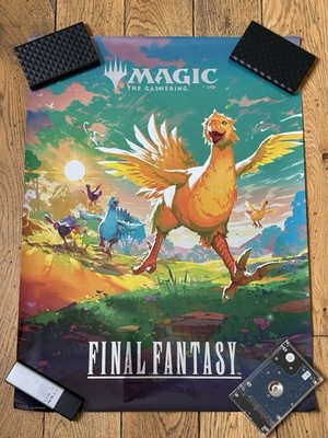 Magic The Gathering - Final Fantasy Holiday Store Poster - Foil Promo - 61 x 46