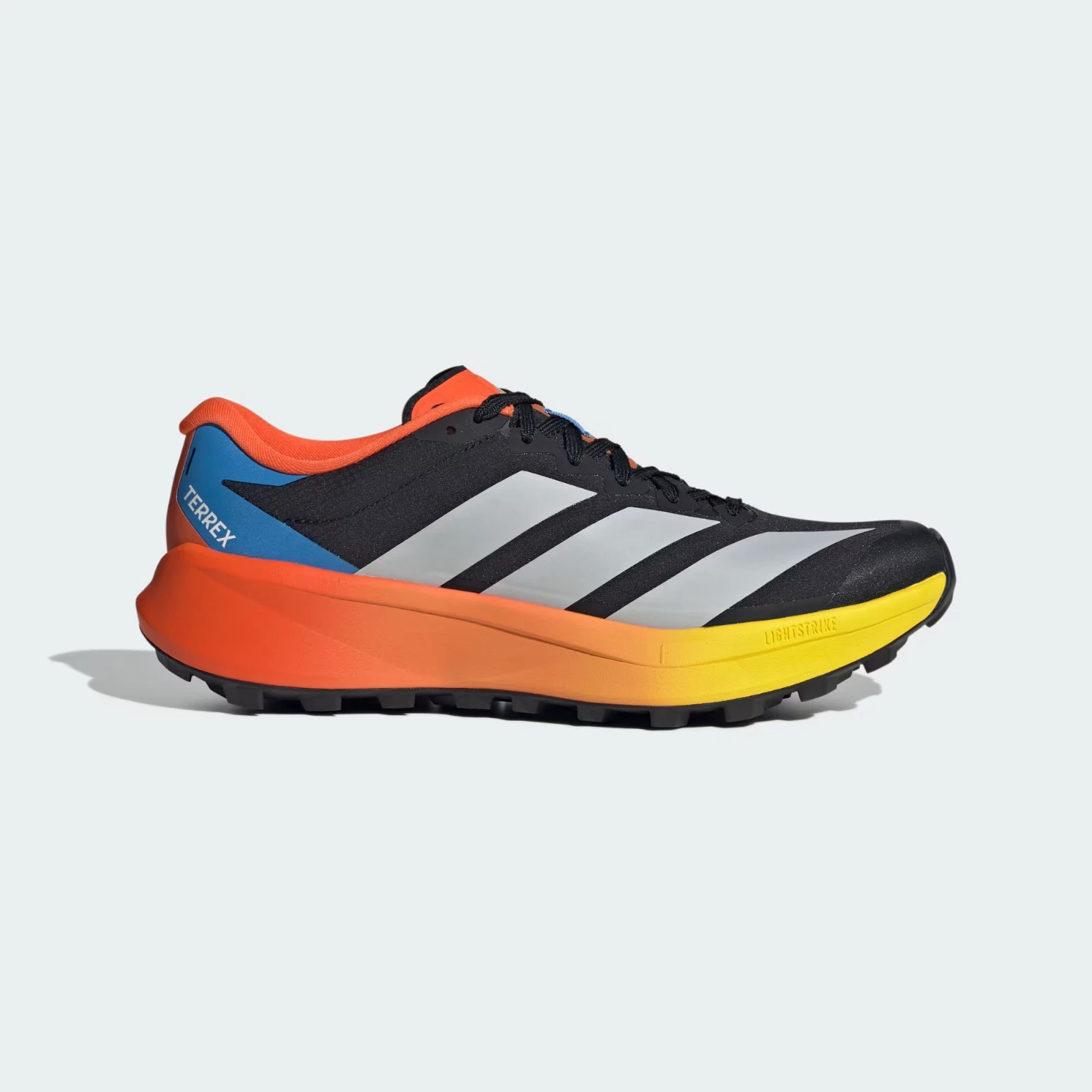 Adidas Men's Terrex Agravic 4 Trail Running Shoes in Black/Grey Two/Orange