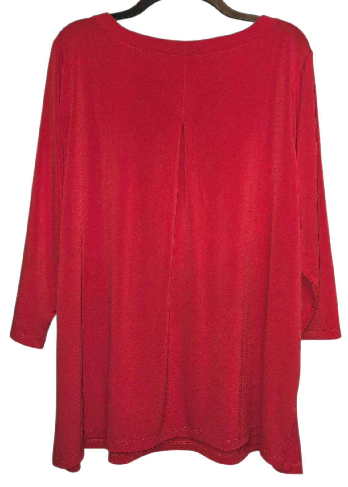 Susan Graver Modern Essentials Solid Red Stretchy… - image 2