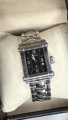 Philippe Charriol Colvmbvs CCSTRH8 Stainless Steel Watch Black Dial Swiss Made