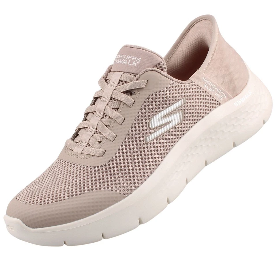 Skechers Slip-insâ„¢ Go Walk Flex Grand Entry Baskets pour femmes Beige - Photo 1/4