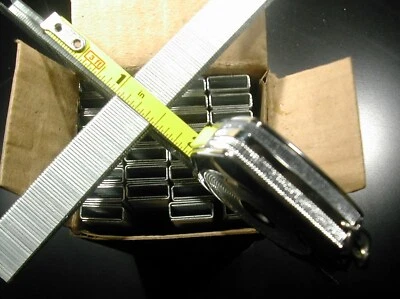 UNICATCH 22 gauge 3/16" Narrow Crown Staples 10,000/bx Galvanized Chisel Point 1/2" long
