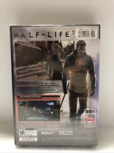 Half-Life 2 Windows PC DVD Rom Video Game 2006 New & Sealed Discoloration - Picture 2 of 6