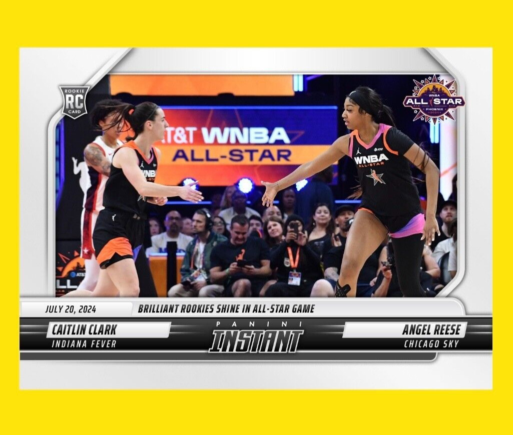 2024 Panini Instant WNBA Caitlin Clark/Angel Reese ROOKIE CARD 1/6714 SP #164 RC