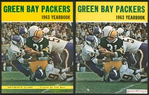 1963 Green Bay Packers Yearbooks 2 Rare Optimists Food Company Ebay
