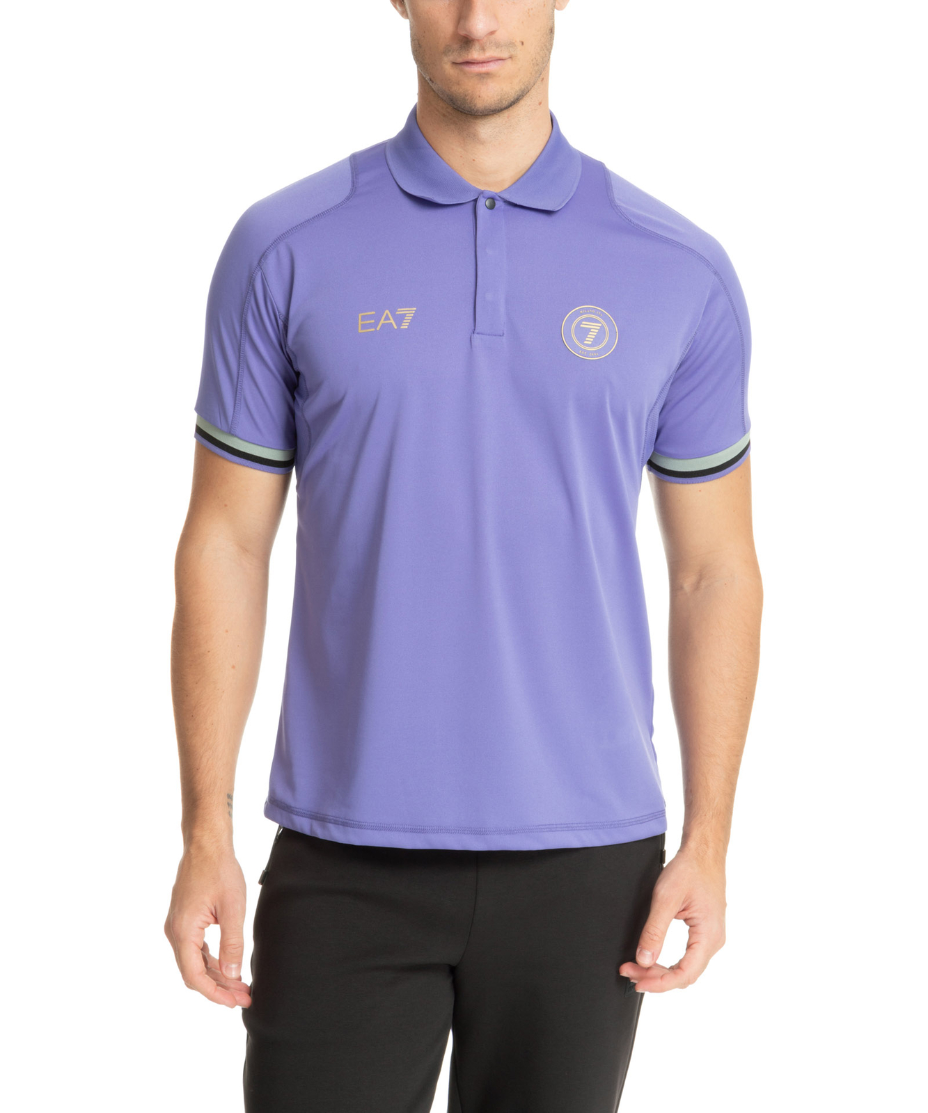 Рубашка Emporio Armani EA7 polo uomo 7M000257AF13537UA050 viola Corsican синего цвета