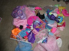 BIG Lot of Vintage Barbie and Similar Doll Clothes Outfits Unsearched 32