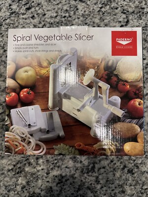 Paderno World Cuisine Plastic Spiral Vegetable Slicer A4982799 Open Box