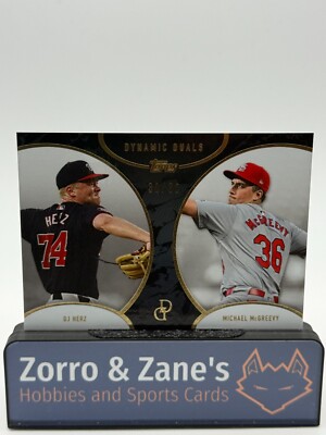 DJ Herz & Michael McGreevy 2025 Topps Dynamic Duals Black 30/50 #28