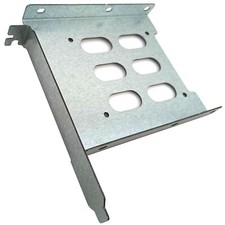 Hard Drive to PCIe Slot Rear Bracket 2.5/3.5 HDD Holder Full Height PC Adapter