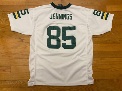 グリーンベイ・パッカーズ ジェニングス 85番 ユニフォーム White Green Bay Packers Greg Jennings #85 Jersey Youth Sz XL Adult