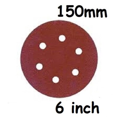 Schleifscheiben 150 mm 6 Zoll Schleifpapier Pads 40-3000 Körnung 6 Loch Klett