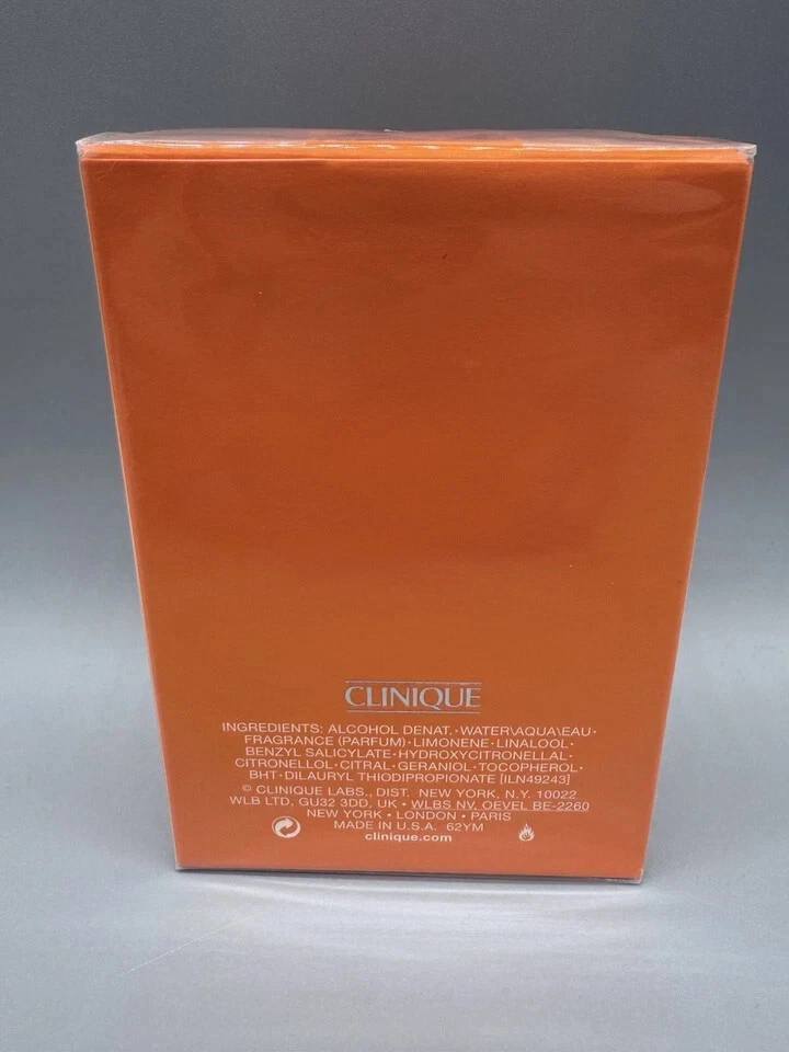 CLINIQUE HAPPYY Pour Homme Colonia edt para hombres 3,4 oz 3,3 nuevo en caja Foto 3 de 4