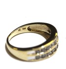 10k yellow gold .54ct I2 H diamond wedding anniversary ring band 3.7g 5.5 — photo 4