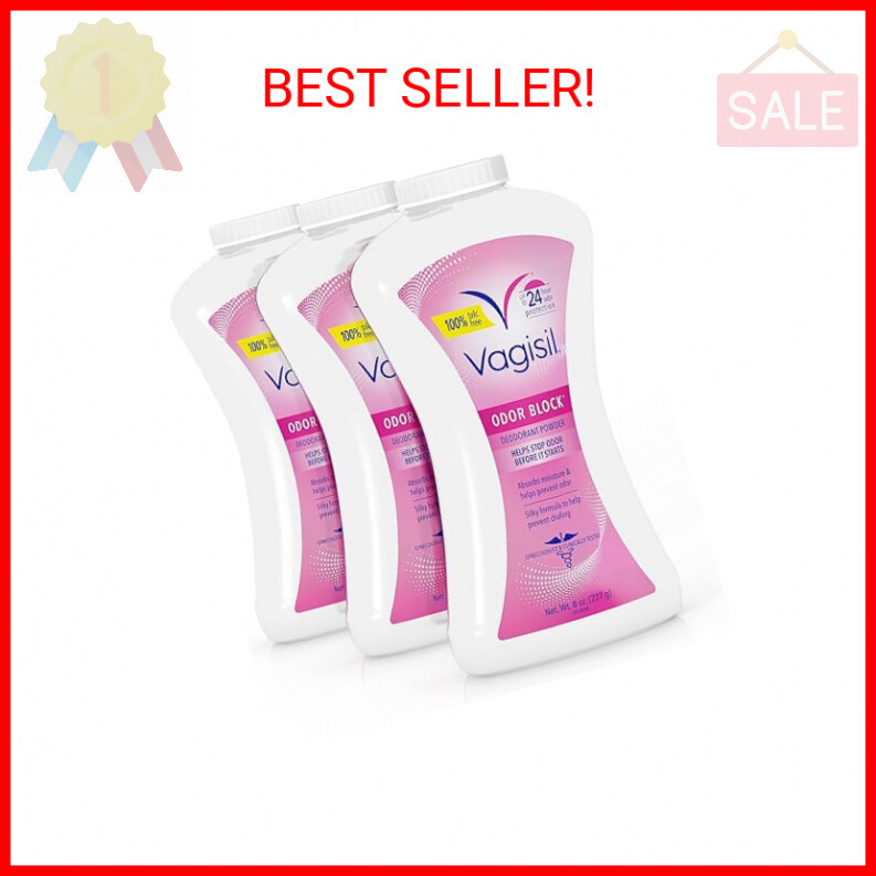 Vagisil Odor Block Deodorant Powder for Women, Helps to Prevents