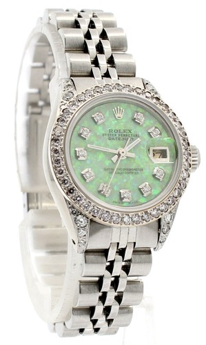 rolex green face