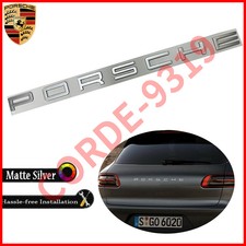 New Matte Silver Porsche Letters Rear Badge Emblem Look Deck Lid 95b-853-687-a