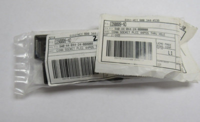 Lot of 10 Mill-Max 940-44-044-24-000000 PLCC Socket 44 Pos 2.54mm Tin Thru Hole
