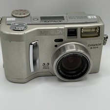 Minolta Dimage S304 Silver Compact LDigital Camera 3.2 MP Parts Only