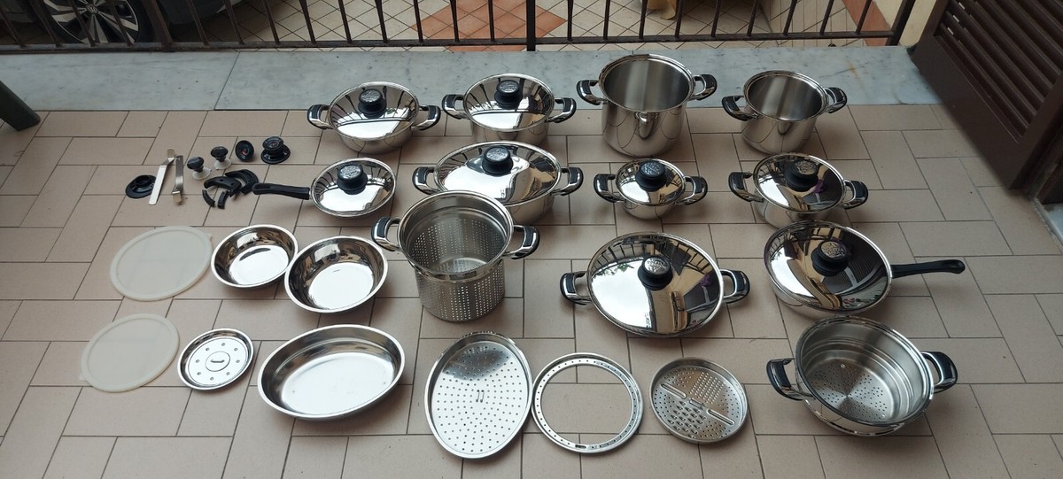 Batteria Pentole Mondial Casa Master | 12 Pezzi Acciaio Inox 18/10 | Per Induzione E Gas