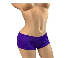 Purple Booty Shorts Workout Seamless Cheeky Shorts Rave Outfit Exotic Dancewear