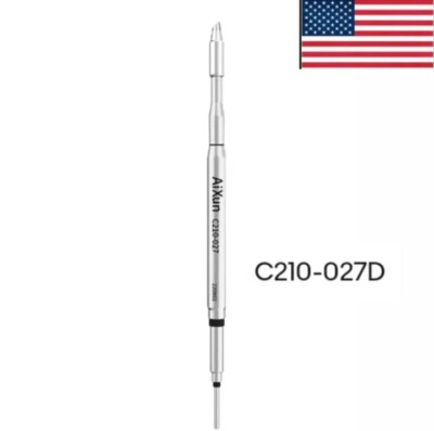 Aixun C210 Solder Iron Tip, C210-027D Beveled Tip CUSTOM TIP NEW!!!