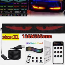 For Car Programmable Flexible Smart APP Control Digital Display Devil Eyes Light