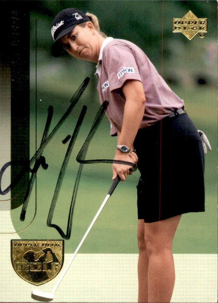 Karrie Webb Signed 2004 Upper Deck Golf Card #24 LPGA
