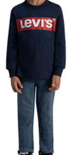 Levi's Boys' Long Sleeve T-Shirt and Pant Set