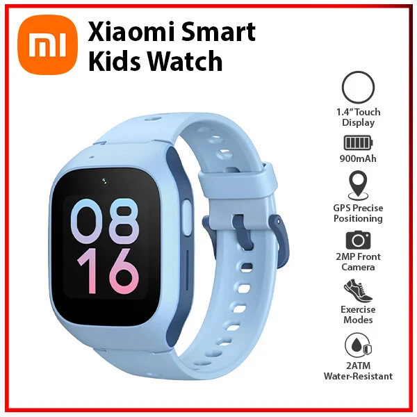Xiaomi Smart Kids Watch BLUE GPS Bluetooth Video Call Android iOS Smartwatch